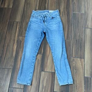 AG Adriano Goldschmied Light Blue Straight Leg Jeans